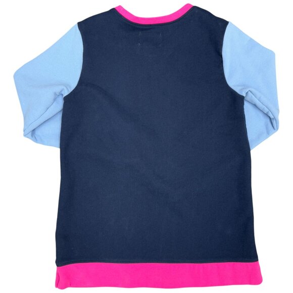 Women's‎ LANDS' END "Serious Sweats" Colorblock Pullover Sweatshirt- Size S - Picture 2 of 10